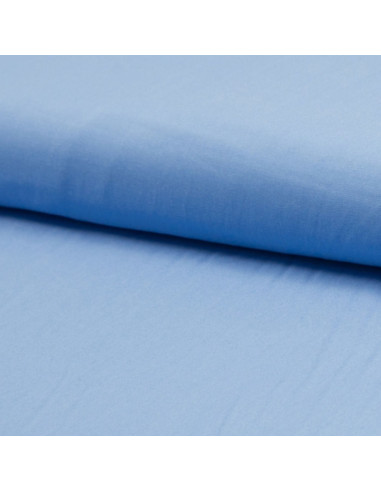 Viskose-Popeline-Stoff - Blau