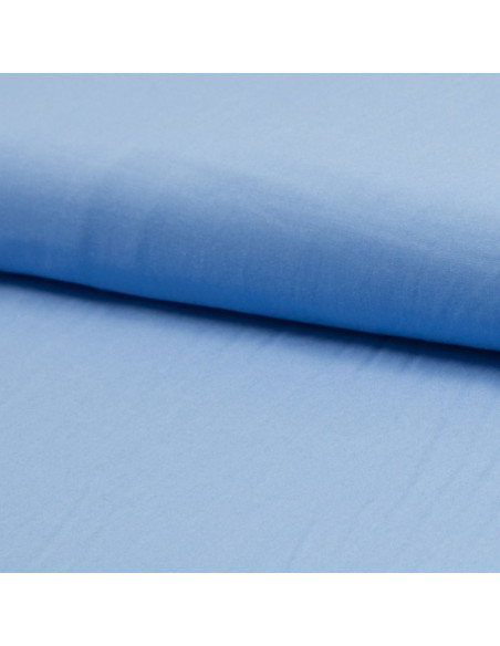 Viskose-Popeline-Stoff - Blau