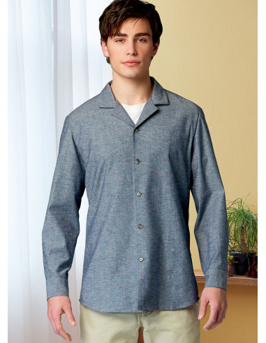 Hemd-Schnittmuster - Butterick 6846