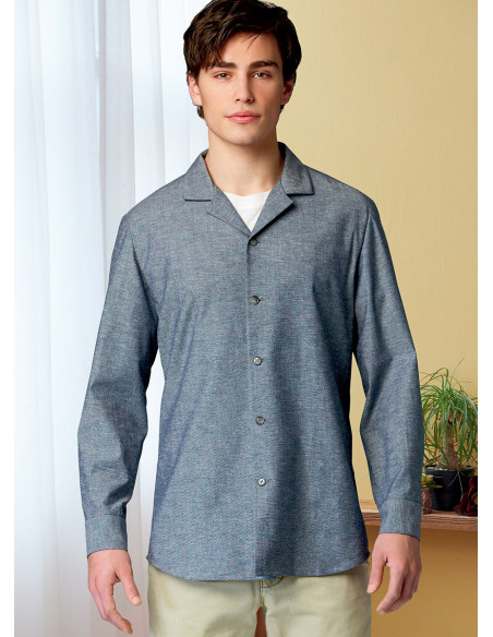 Hemd-Schnittmuster - Butterick 6846