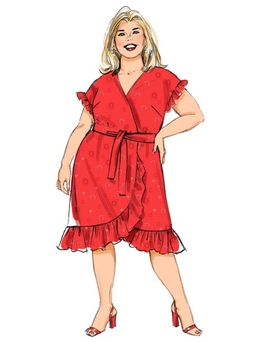 Kleid- und Gürtelmuster - Butterick 6873