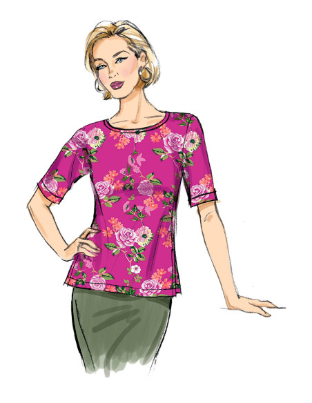 Oberteil-Schnittmuster - Butterick 6874