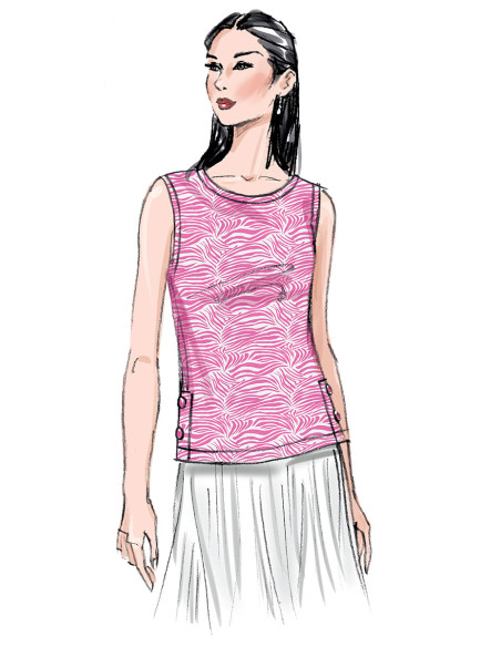 Oberteil-Schnittmuster - Butterick 6874