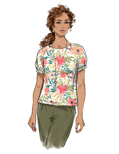 Oberteil-Schnittmuster - Butterick 6875