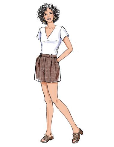 Hosen- und Shorts-Schnittmuster - Butterick 6878
