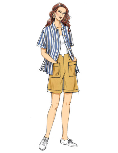 Hemd-, Hosen- und Shorts-Schnittmuster - Butterick 6880