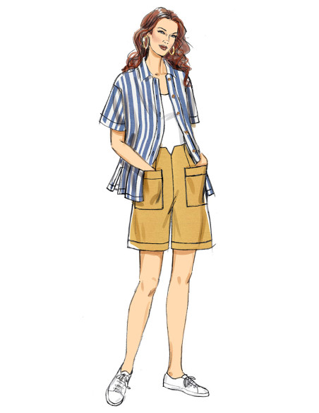 Hemd-, Hosen- und Shorts-Schnittmuster - Butterick 6880