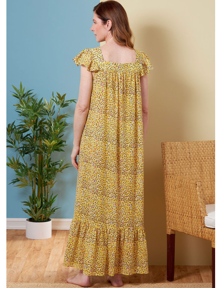 Oberteil, Nachthemd und Shorts Schnittmuster - Butterick 6883