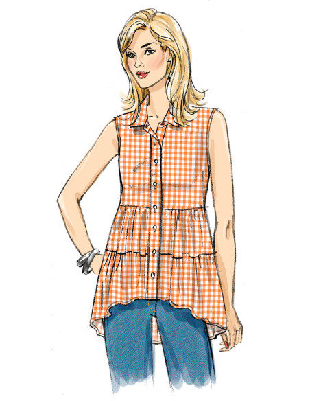 Oberteil-Schnittmuster - Butterick 6897