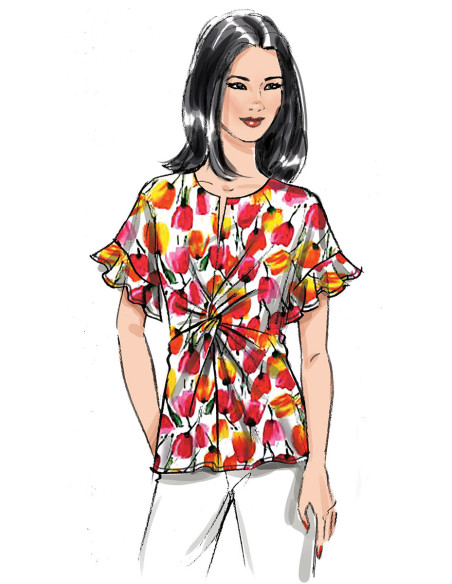 Oberteil-Schnittmuster - Butterick 6899