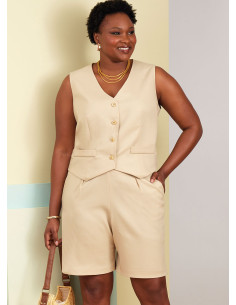 Weste, Hose und Shorts Schnittmuster - Butterick 6902