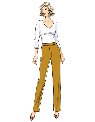 Hosenmuster mit Gürtel - Butterick 6910