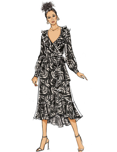 Kleid- und Gürtelmuster - Butterick 6926