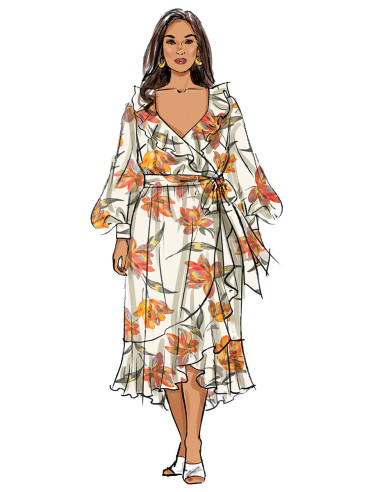 Kleid- und Gürtelmuster - Butterick 6927