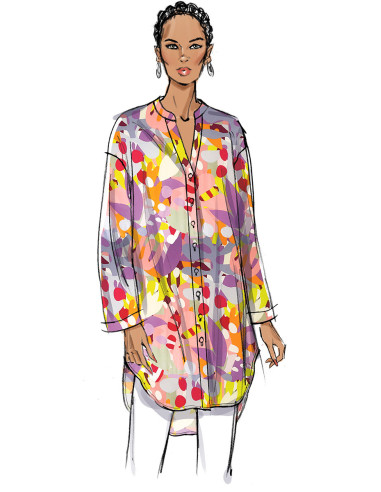 Oberteil- und Tunika-Schnittmuster - Butterick 6929