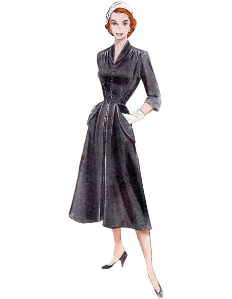 Vintage-Kleid-Schnittmuster - Butterick 6956