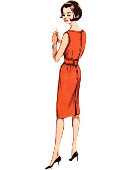 Vintage-Kleid-Schnittmuster - Butterick 6955