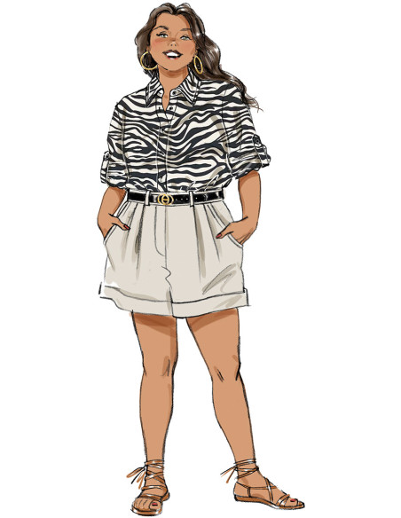 Hemd-Schnittmuster - Butterick 6947
