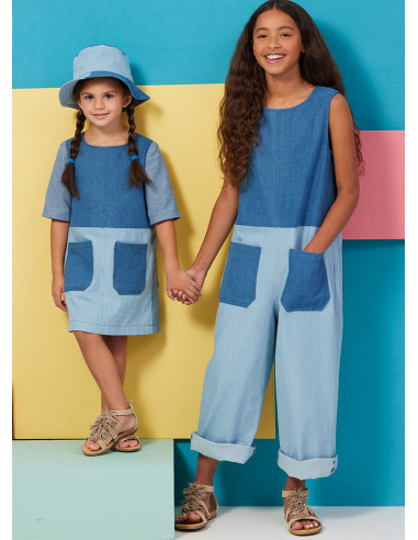 Kleid-, Strampler- und Hutmuster - Butterick 6937