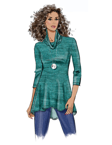 Oberteil-Schnittmuster - Butterick 6961
