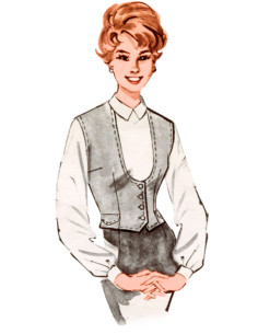 Weste Schnittmuster - Butterick 7018 2