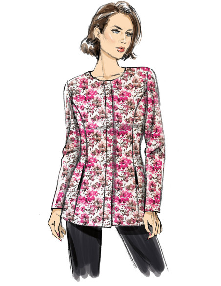 Angepasster Jackenschnitt - Butterick 6979
