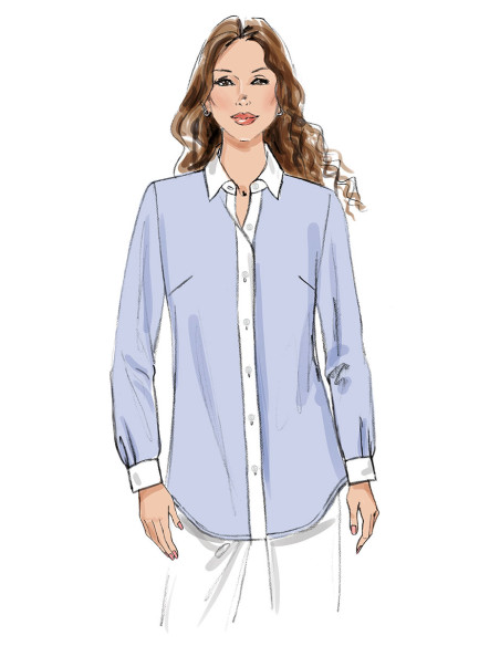 Hemd-Schnittmuster - Butterick 7010