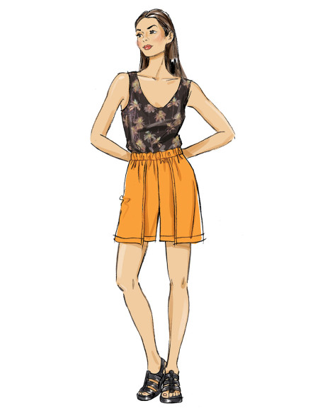 Patron de short ou pantalon - Butterick 7000