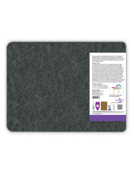 Tapis de repassage en laine 36 cm x 48 cm The Gypsy Quilter