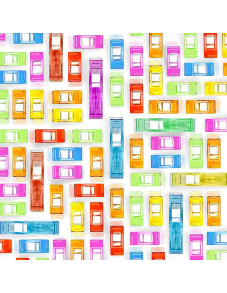 Glas mit 100 bunten Stoffklammern von Rascol