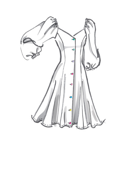 Kleid- und Gürtelmuster - McCall's 8177