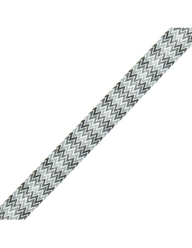Chevron-Muster Schrägband - Schwarz, Grau und Weiß