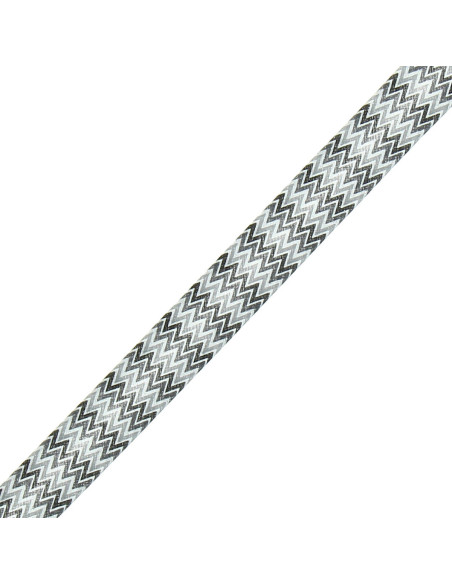 Chevron-Muster Schrägband - Schwarz, Grau und Weiß