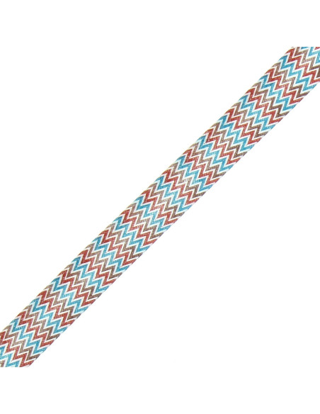 Chevron-Muster - Braun, Kamel und Blau
