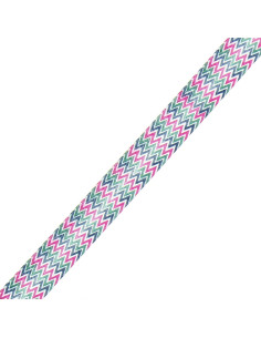 Chevron-Muster Schrägband - Rosa, Khaki und Blau 2
