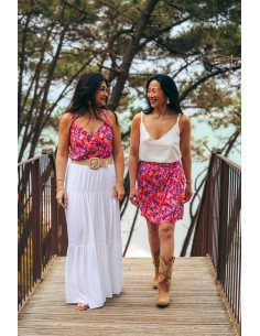 Top Ava-Set oder Rock Lisa mit Bloom-Muster 2