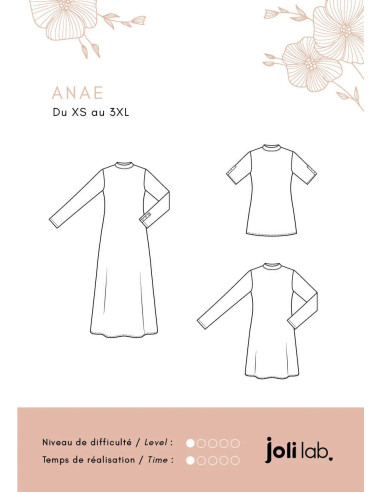 Kleid- und Oberteilmuster Anaé - Joli Lab