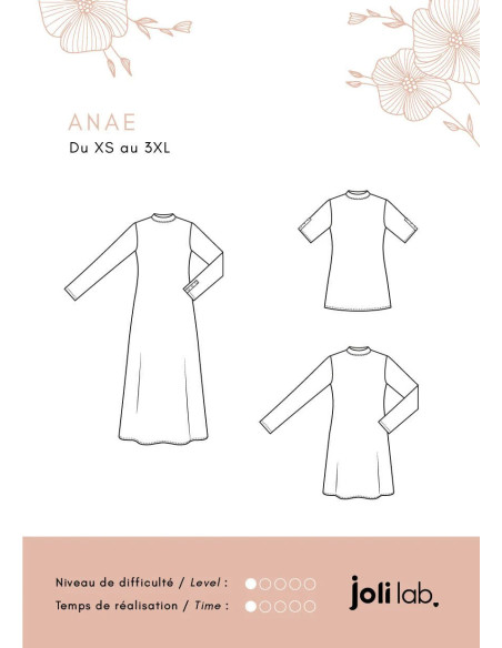 Kleid- und Oberteilmuster Anaé - Joli Lab
