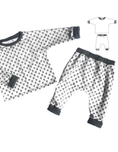 Pyjama- und Jogginganzug-Schnittmuster Cordoba - Ikatee
