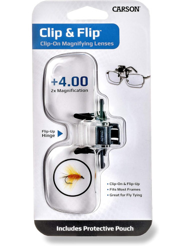 Carson Optical Clip-on-Lupe X2