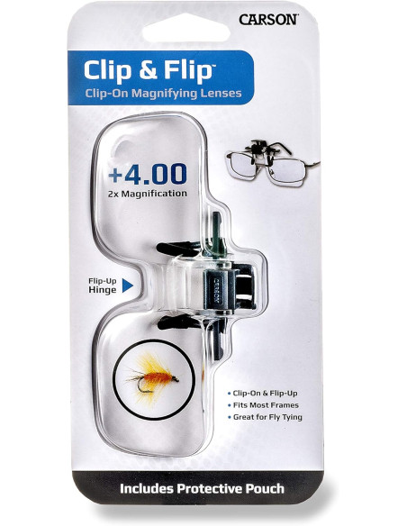 Carson Optical Clip-on-Lupe X2