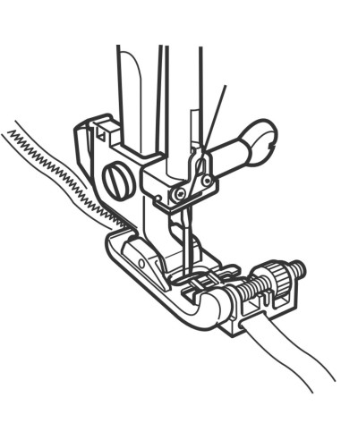 Bandfuß und Pailletten Janome