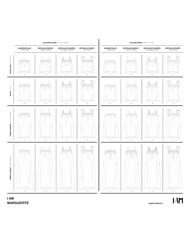 Oberteil- und Kleider-Schnittmuster Marguerite - I am patterns