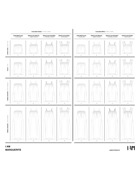 Oberteil- und Kleider-Schnittmuster Marguerite - I am patterns