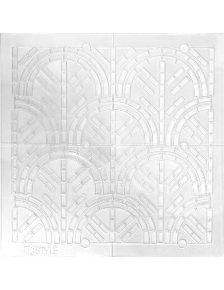 Gabarit pour sashiko Restyle - Vagues