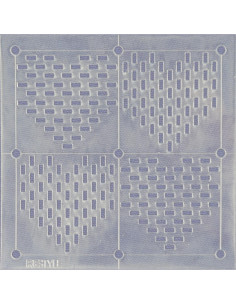 Schablone für Sashiko Restyle - Herzen 2