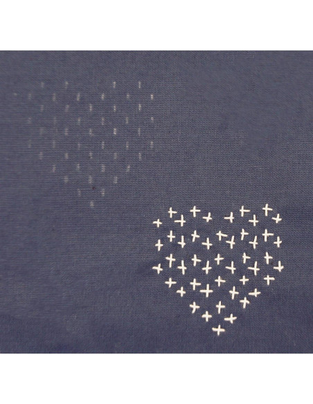 Gabarit pour sashiko Restyle - Coeurs