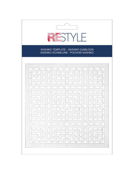 Sashiko-Schablone Restyle - Quadrate