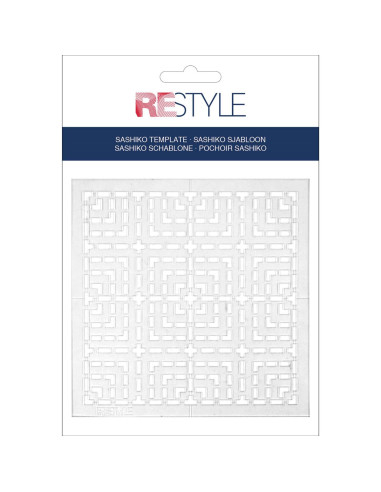 Sashiko-Schablone Restyle - Quadrate