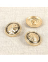 Metallknopf Herz 23 mm - Gold